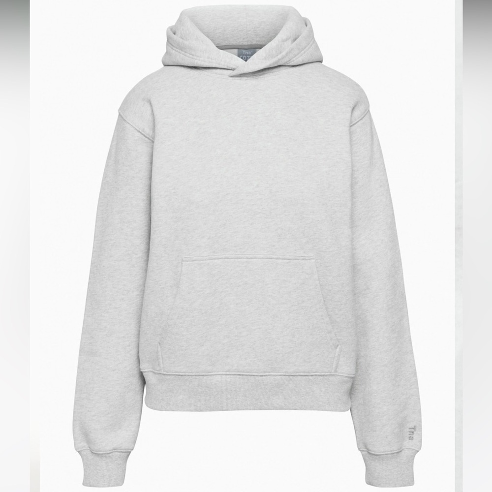 Tna Cozy Fleece Perfect Hoodie in Heather Chrome Color